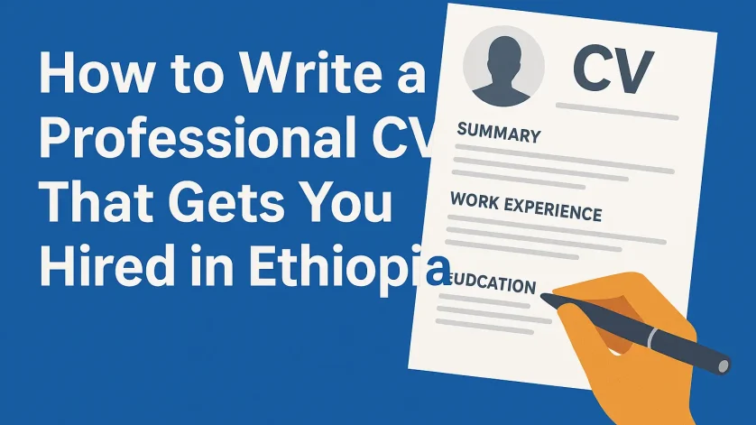 How to Write a Professional CV That Gets You Hired