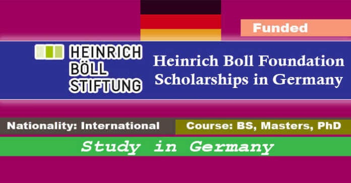 Heinrich Boll Foundation Scholarships 2026 in Germany (Funded)