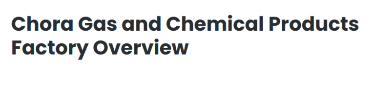 Chora Gas and Chemical Product