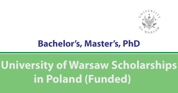 University of Warsaw Scholarships 2027 in Poland 