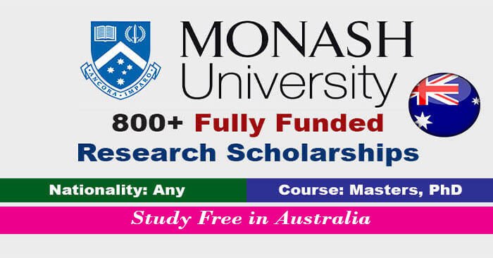 Monash University Research Scholarships 2027